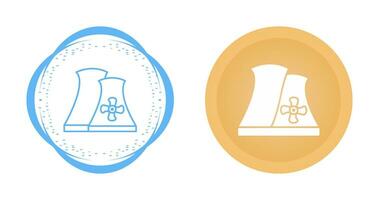 ícone de vetor de usina nuclear