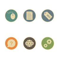 Conjunto de vetor SEO Search Engine Optimization Icons