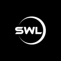swl carta logotipo projeto, inspiração para uma único identidade. moderno elegância e criativo Projeto. marca d'água seu sucesso com a impressionante isto logotipo. vetor