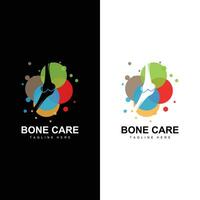 osso saúde logotipo simples ilustração silhueta modelo vetor Projeto