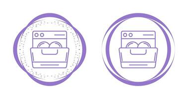 ícone de vetor de máquina de lavar louça