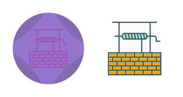 ícone de vetor de poço de água