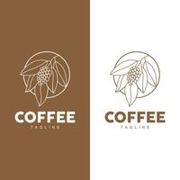 café logotipo projeto, café árvore beber vetor, modelo símbolo ilustração vetor