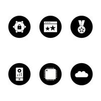 Conjunto de vetor SEO Search Engine Optimization Icons