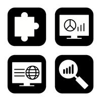 Conjunto de vetor SEO Search Engine Optimization Icons