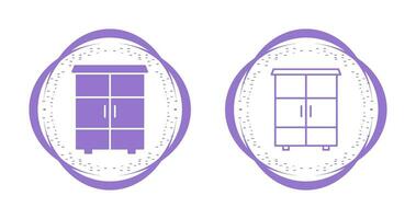ícone de vetor de armário de prateleiras