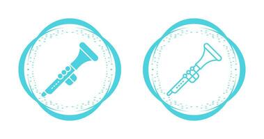 ícone de vetor de clarinete