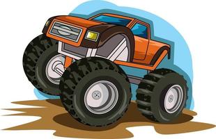 ilustração vetorial de monster truck vetor