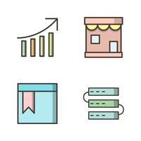 Conjunto de vetor SEO Search Engine Optimization Icons