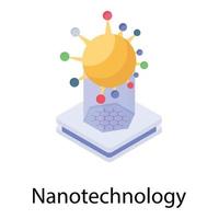 conceitos modernos de nanotecnologia vetor