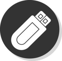 USB dirigir vetor ícone Projeto