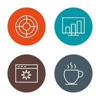 Conjunto de vetor SEO Search Engine Optimization Icons