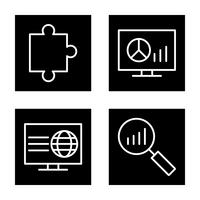 Conjunto de vetor SEO Search Engine Optimization Icons