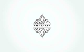 uma logotipo para montanha Projeto vetor