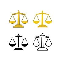 Saldo advogado ícone. lei empresa logotipo escala. equilíbrio escala equilíbrio, justiça símbolo para rede local ou Móvel aplicativo. sólido, plano, sólido, esboço estilo vetor ilustração. Projeto em branco fundo eps 10