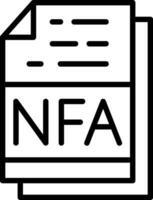 nfa vetor ícone Projeto