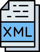 xml Arquivo formato vetor ícone Projeto