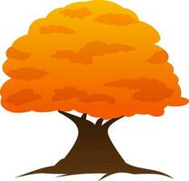 carvalho árvore vetor ícone para outono celebração. outono gráfico recurso para ícone, sinal, símbolo ou decoração. outono estação do carvalho árvore para floresta, plantar, parque e meio Ambiente