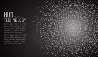 fundo de conceito de tecnologia futura de circuito cibernético vetor
