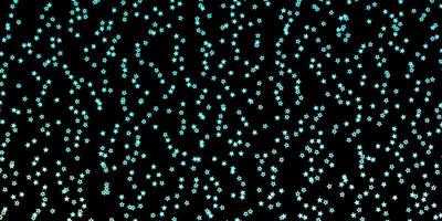 padrão de vetor azul escuro, verde com estrelas abstratas.