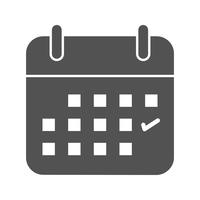 Ícone de vetor de calendário de negócios
