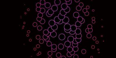 pano de fundo vector rosa escuro com círculos.