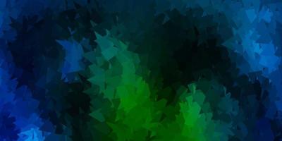 desenho de polígono gradiente de vetor azul escuro e verde.