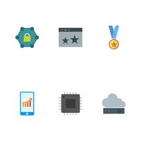 Conjunto de vetor SEO Search Engine Optimization Icons