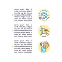 hidrogênio como ícones de linha de conceito de estratégia de energia de longo prazo com texto. modelo de vetor de página ppt com espaço de cópia. folheto, revista, elemento de design de boletim informativo. ilustrações lineares de energia em branco