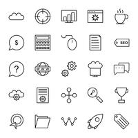 Conjunto de vetor SEO Search Engine Optimization Icons