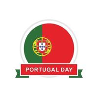 vetor de design do dia de portugal