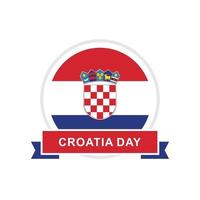 ilustração em vetor croatia day design