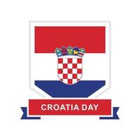 ilustração em vetor croatia day design