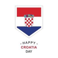 ilustração em vetor croatia day design