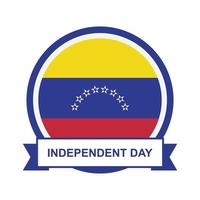 ilustração em vetor design do dia da venezuela