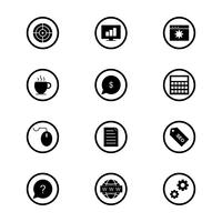 Conjunto de vetor SEO Search Engine Optimization Icons