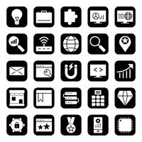 Conjunto de vetor SEO Search Engine Optimization Icons