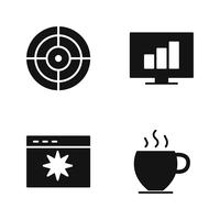 Conjunto de vetor SEO Search Engine Optimization Icons