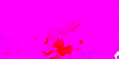 modelo de vetor rosa claro, vermelho com formas abstratas.