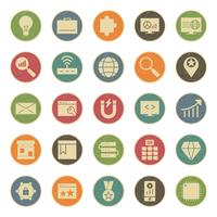 Conjunto de vetor SEO Search Engine Optimization Icons