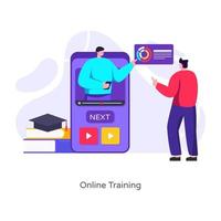 treinamento e consultoria online vetor