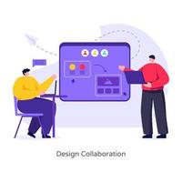 trabalho em equipe design colaboração vetor