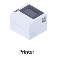 tendências de conceitos de impressora vetor