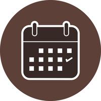 Ícone de vetor de calendário de negócios