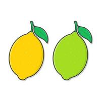 limão fruta vetor ícone ilustração. todo limão plano ícone
