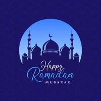 feliz ramadan mubarak cartão de cumprimentos design de plano de fundo. projeto de fundo islâmico. vetor