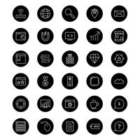 Conjunto de vetor SEO Search Engine Optimization Icons