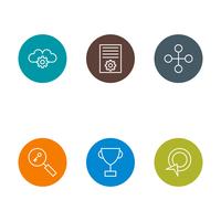 Conjunto de vetor SEO Search Engine Optimization Icons