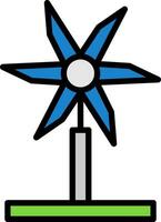 design de ícone de vetor de turbina eólica