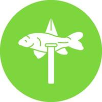 design de ícone de vetor de pesca